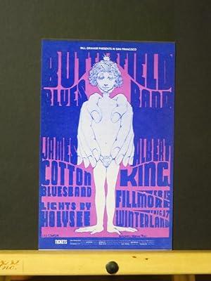 Bill Graham/Filmore Postcard #107 ( Butterfield Blues Band, James Cotton Blues Band, Albert King )