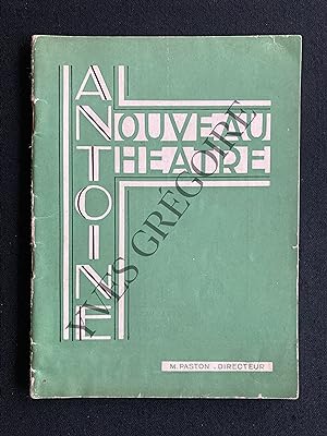 ROMANCE-PIECE DE ROBERT DE FLERS ET FRANCIS DE CROISSET-PROGRAMME THEATRE ANTOINE-SAISON 1936-1937