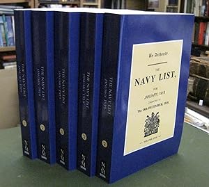The Navy List, for January, 1919 Corrected to the18th December, 1918 (5 Volume Set)