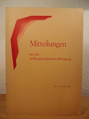 Mitteilungen aus der anthroposophischen Bewegung. Nr. 76 - Ostern 1984