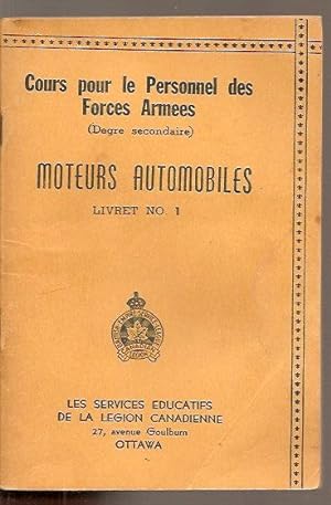 Cours pour le personnel des forces armées (degré secondaire), moteurs automobiles