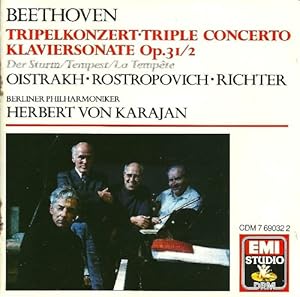 Beethoven : Tripelkonzert / Klaviersonate op. 31/2 Sviatoslav Richter, David Oistrakh, Rostropovi...
