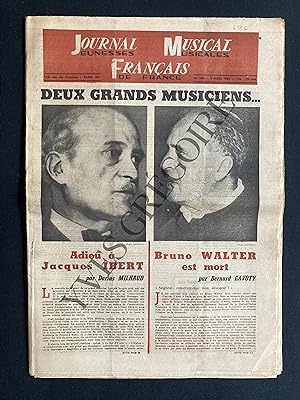 JOURNAL MUSICAL DE FRANCE-N°106-5 MARS 1962