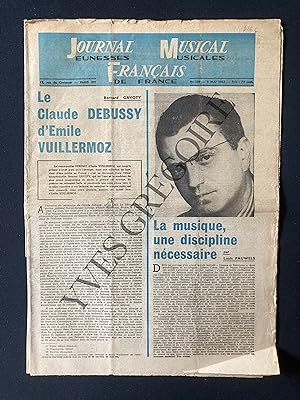 JOURNAL MUSICAL FRANCAIS (Jeunesses Musicales de France)-N°108-5 MAI 1962