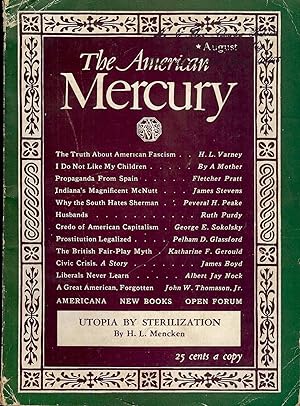 UTOPIA BY STERILIZATION. In American Mercury: August, 1937