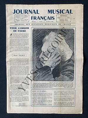 JOURNAL MUSICAL FRANCAIS-N°75-16 FEVRIER 1959