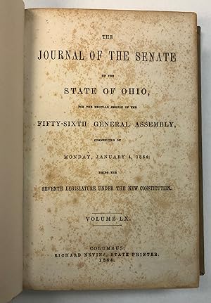 THE JOURNAL OF THE SENATE OF THE STATE OF OHIO, FOR THE REGULAR SESSION OF THE FIFTY-SIXTH GENERA...