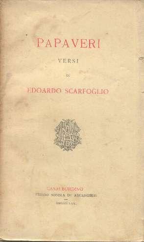 Papaveri versi di Edoardo Scarfoglio