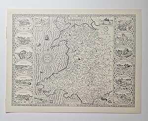 Wales Map 1610 (c.1970 Facsimile Reproduction)