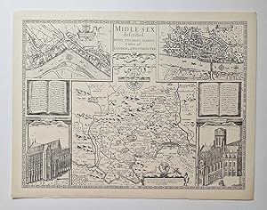 Middlesex County Map 1610 (c.1970 Facsimile Reproduction)