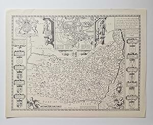 Suffolk County Map 1610 (c.1970 Facsimile Reproduction)