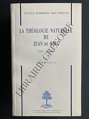 LA THEOLOGIE NATURELLE DE JEAN DE RIPA (XIVe SIECLE)