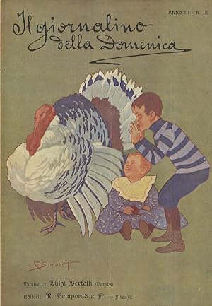 Giornalino (Il) della Domenica, Direttore Luigi Bertelli (Vamba). Anno III, n. 15. Firenze, 12 ap...