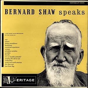Bernard Shaw Speaks (On War) (VINYL SPOKEN WORD LP)