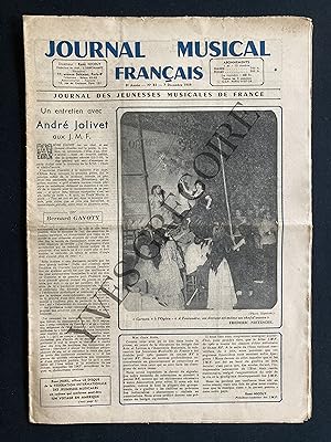 JOURNAL MUSICAL FRANCAIS-N°83-7 DECEMBRE 1959