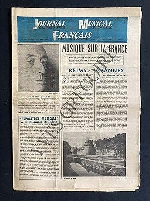 JOURNAL MUSICAL FRANCAIS (Jeunesses Musicales de France)-N°101-15 OCTOBRE 1961