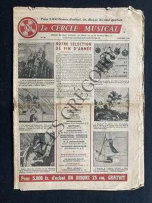 LE CERCLE MUSICAL-N°26-NOVEMBRE 1959
