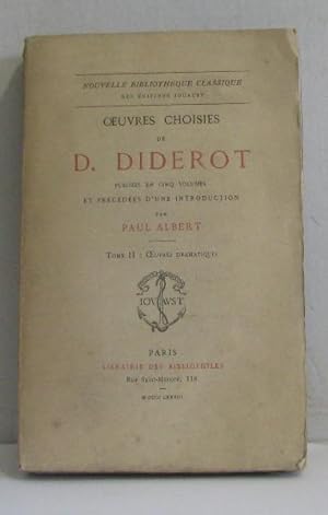 Oeuvres choisies tome II : oeuvres dramatiques