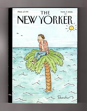 The New Yorker - March 7, 2016. Danny Shanahan Cover, "High Rise". Bridge Scandals; Egyptian Livi...