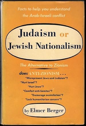 Judaism of Jewish Nationalism, The Alternative to Zionism