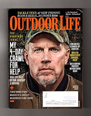 Outdoor Life - The Survivor Issue / April, 2016. 4-Day Crawl; Tiger-Shark Attack; Grizzly Mauling...