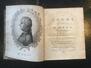 The Poems of Mr. Gray, with Memoirs of his life etc.