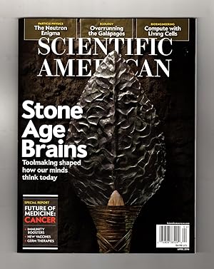 Scientific American / April, 2016. Stone Age Brains; The Neutron Enigma; Overrunning the Galapago...