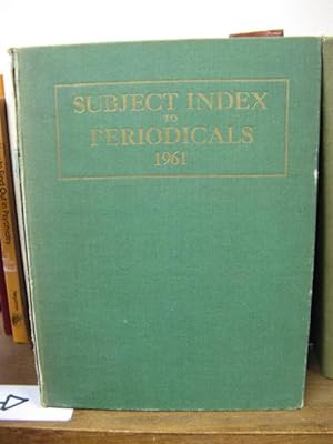 Subject Index to Periodicals 1961