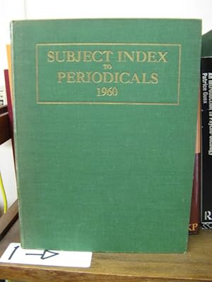 Subject Index to Periodicals 1960
