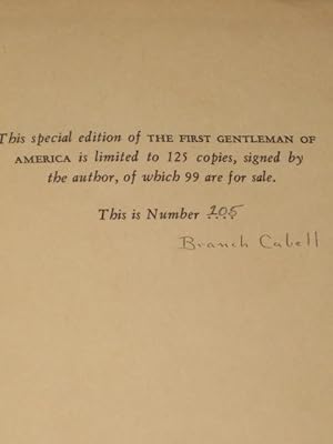 The First Gentleman of America