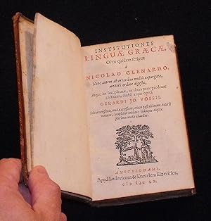Institutiones Linguæ Græcæ, olim quidem scriptæ à N. Clenardo.