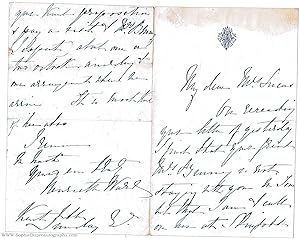 Autograph letter signed to Mrs Lucas, (Henrietta, 1832-1924, Artist)