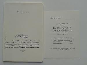 Le Monument de la Guenon [ Exemplaire sur Vergé + ENVOI de l' Auteur ]