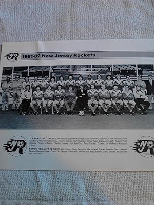 1981-82 New Jersey Rockets Team Photograph