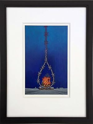 Barbed Wire Noose: Original painting plus first edition [2 items]