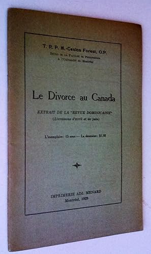 Le Divorce au Canada