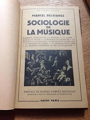 Sociologie De La Musique