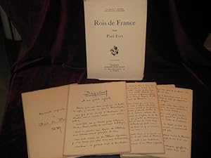 Rois De France. Original Manuscript