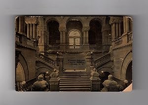 Western Staircase, Capitol Building, Albany, New York. 1910 Photograph Produced as Postcard. Ephe...