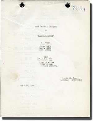 One Way Street (Two original post-production scripts for the 1950 film)