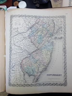 1855 Colton Map of the State of New Jersey
