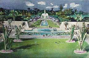Design for a Monumental Garden, Los Angeles, California.