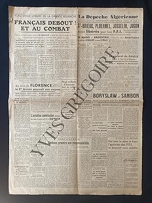 LA DEPECHE ALGERIENNE-N°21244-MARDI 8 AOUT 1944