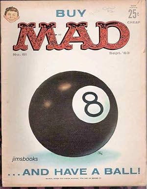 Mad Magazine No 81 September 1963