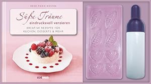 Süße Träume eindrucksvoll verzieren-Set: Kreative Rezepte für Kuchen, Desserts & mehr. Buch mit D...