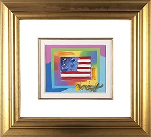 Flag with Heart on Blends - Horizontal