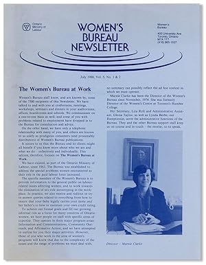 Women's Bureau Newsletter, Vol. 5, nos. 1 & 2, July, 1980