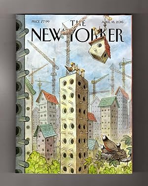 The New Yorker - April 18, 2016. Peter de Sève Cover, "Luxury Coops". Hawaii Coral Breeding; Hugh...
