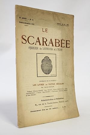 Le scarabée. Cahier de lettres et d'art. N°21, troisième année
