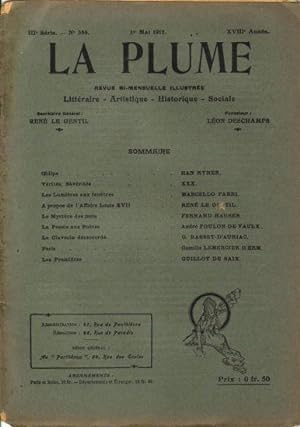 La Plume, revue littéraire, artistique et sociale N°386 de la dix-huitième année